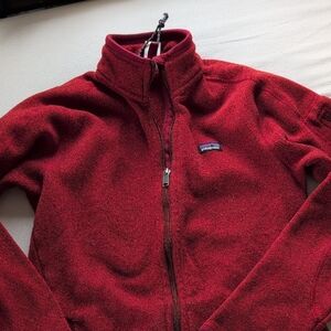Patagonia Burgundy Full-Zip Fleece Jacket